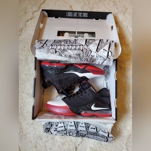 NIB Nike LeBron 19 LowBlack White University Red